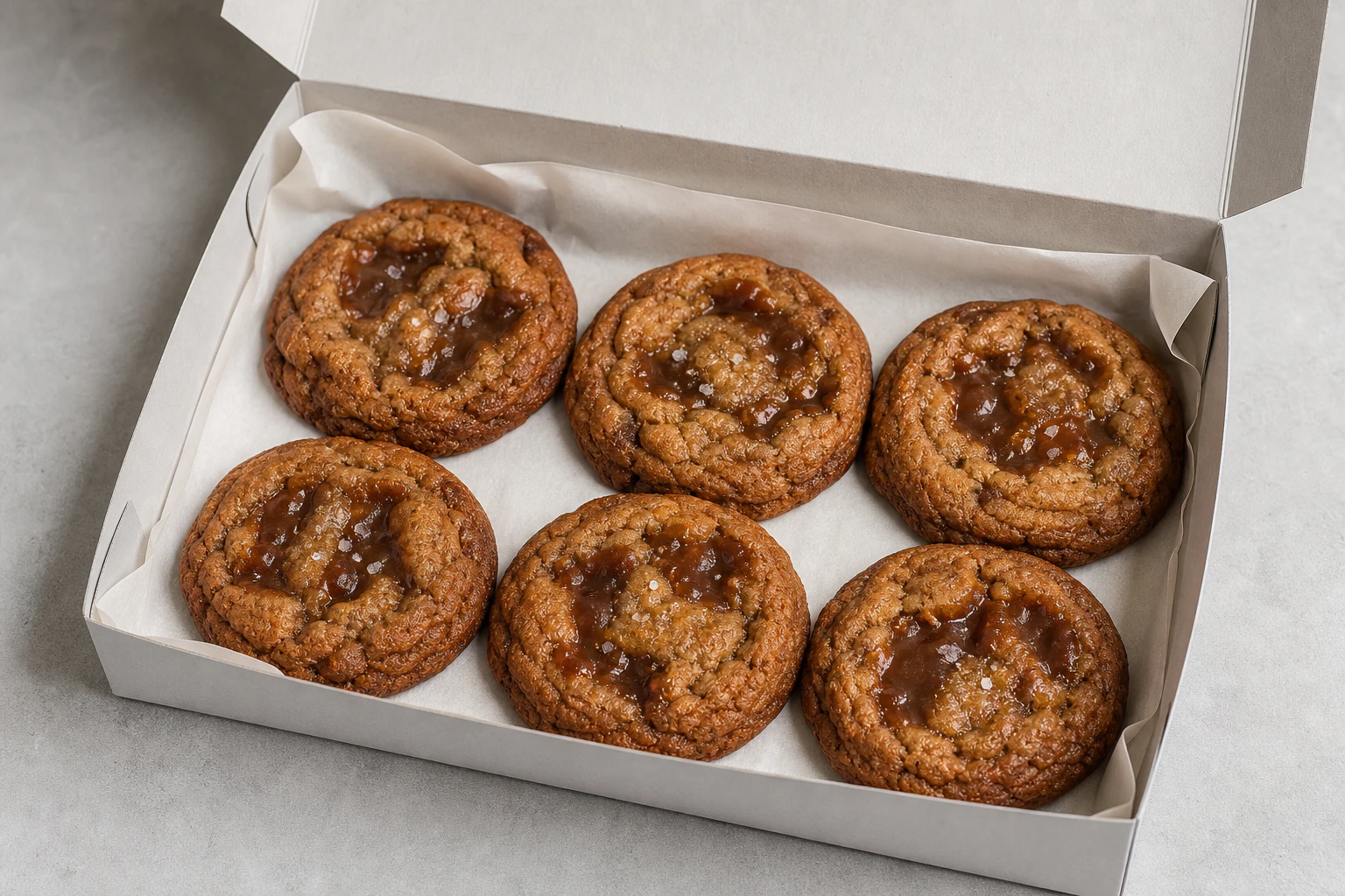Miso caramel cookies